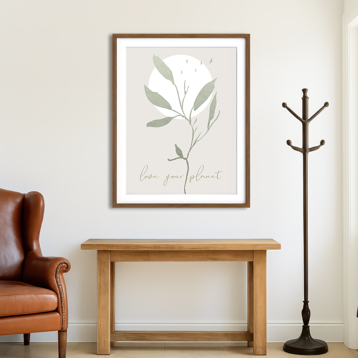 AUTO-MOCKUP ROOM | Love Your Planet Wall Art