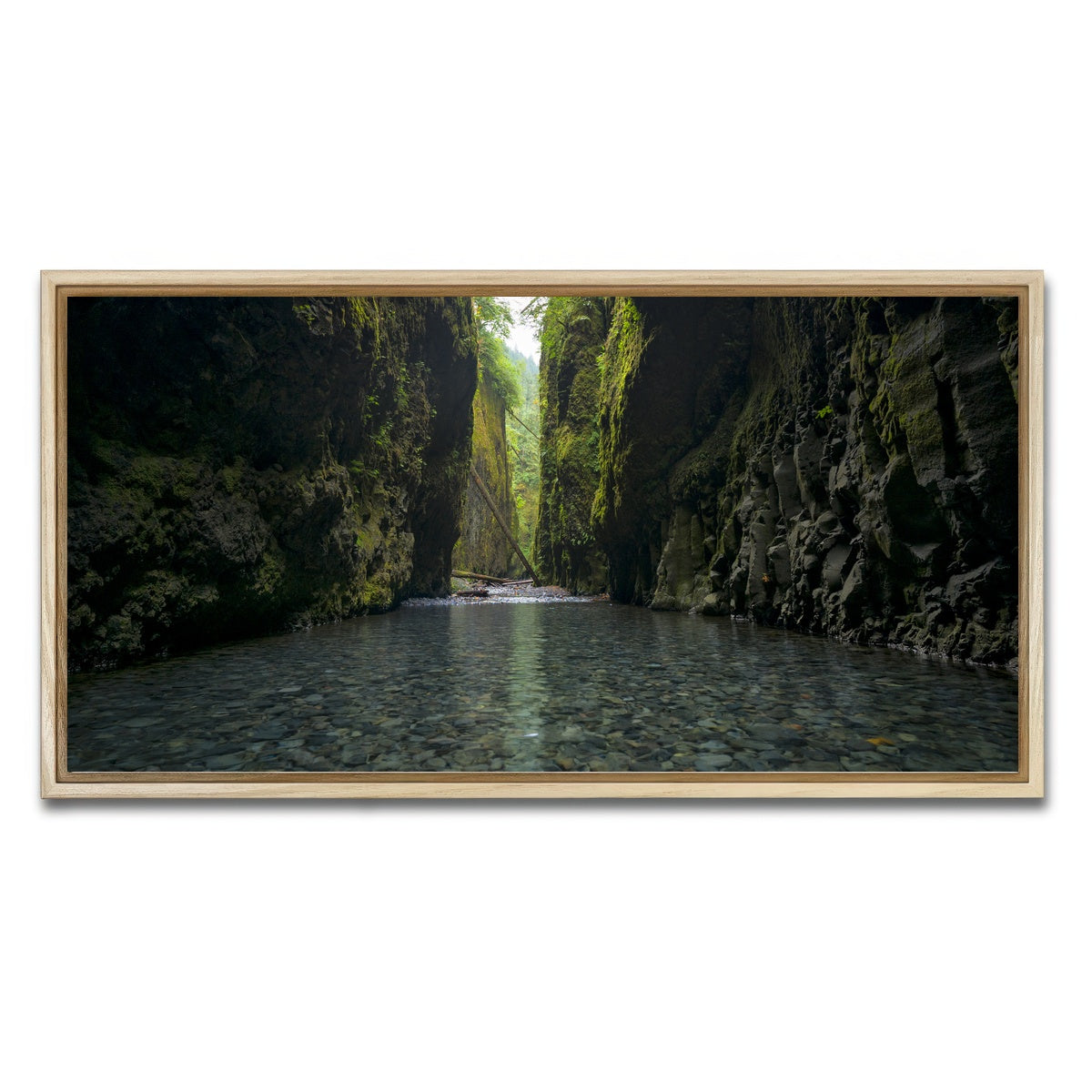 AUTO-MOCKUP WHITE | Lower Oneonta Falls | 1 Piece | Natural Framed Canvas | group=2x1