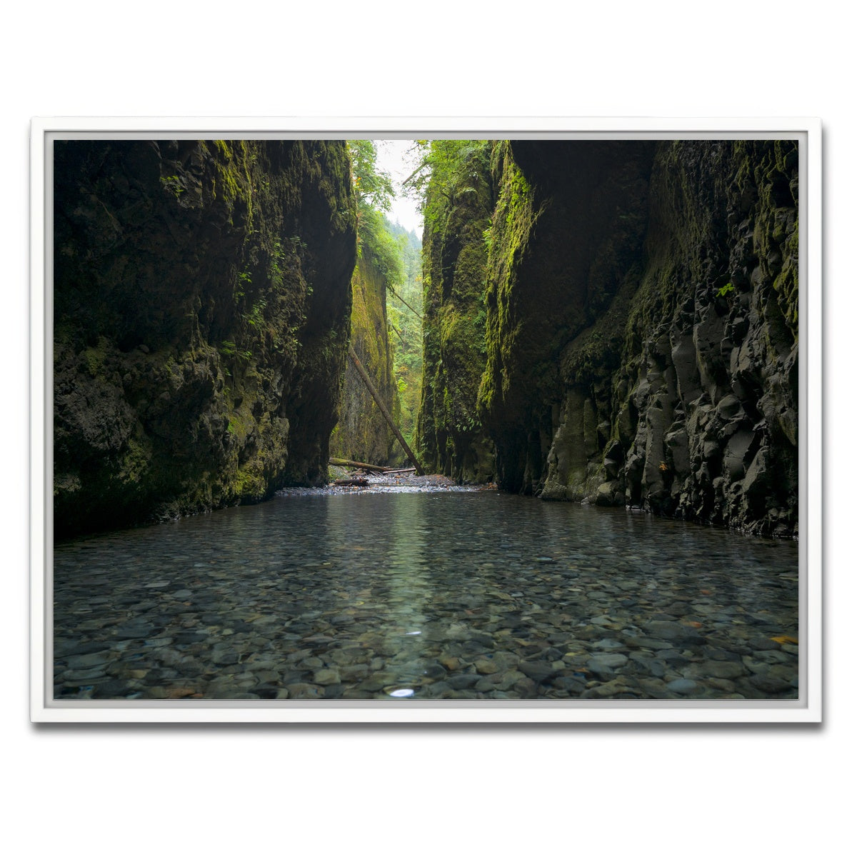 AUTO-MOCKUP WHITE | Lower Oneonta Falls | 1 Piece | White Framed Canvas | group=4x3