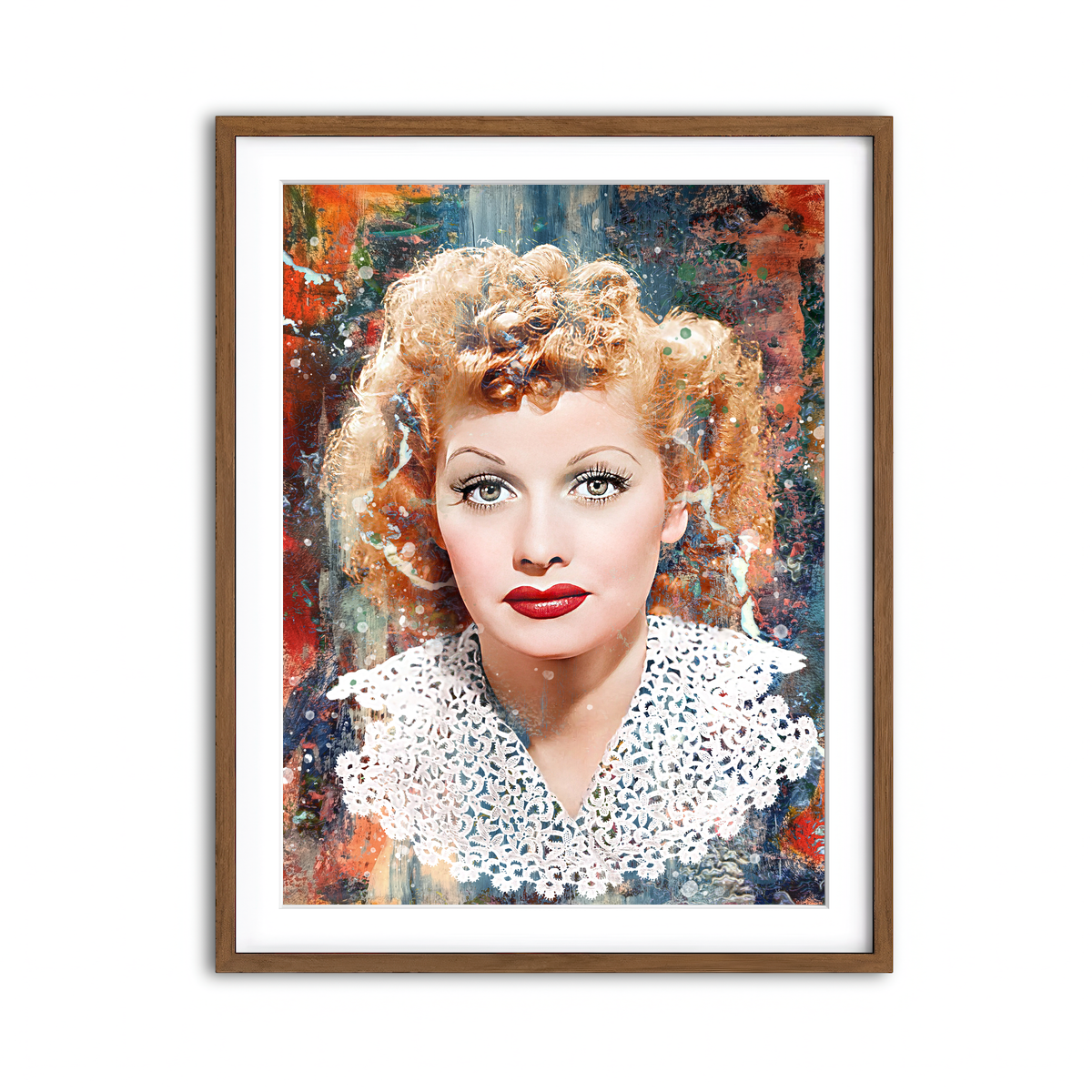 Framed Print 3x4 Walnut