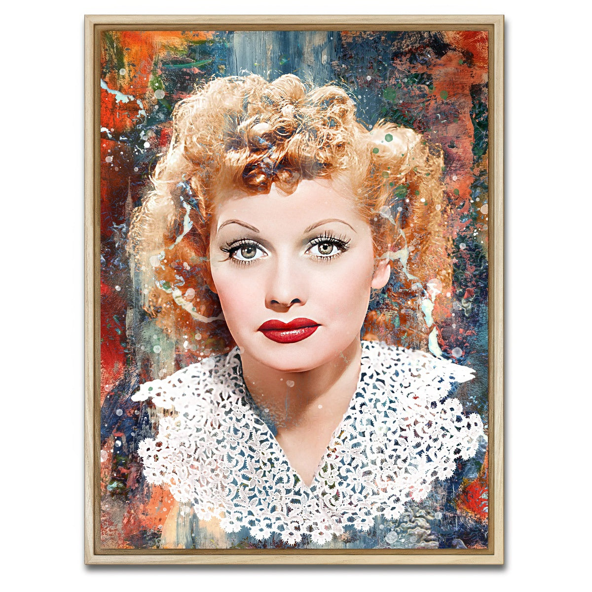 AUTO-MOCKUP WHITE | Lucille Ball | 1 Piece | Natural Framed Canvas | group=3x4