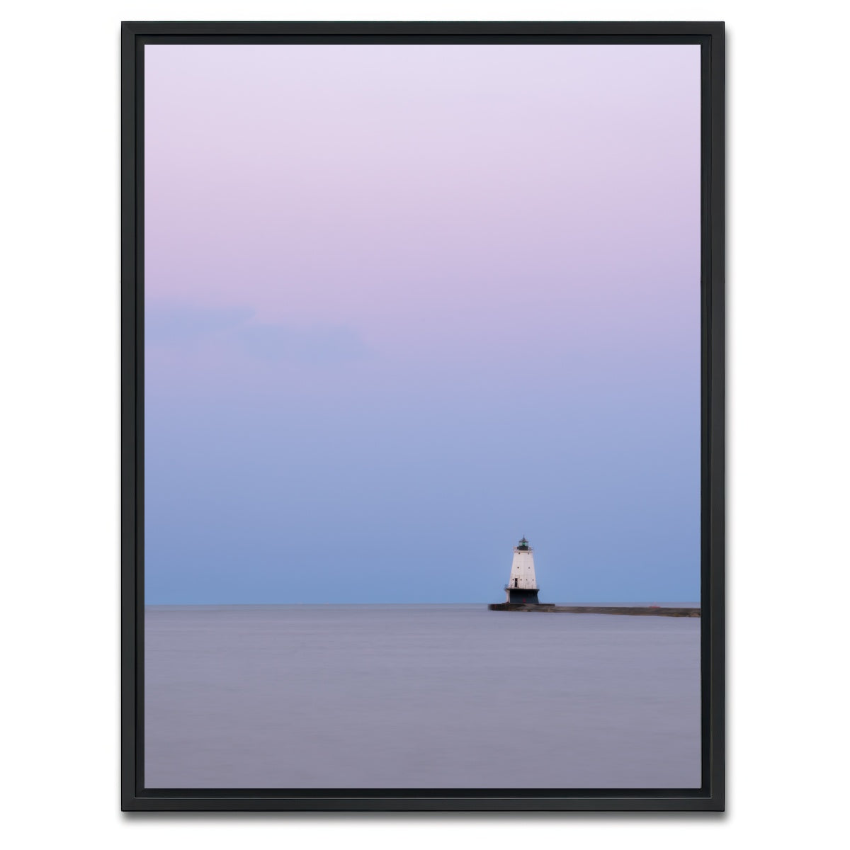 AUTO-MOCKUP WHITE | Ludington Breakwater | 1 Piece | Black Framed Canvas | group=3x4