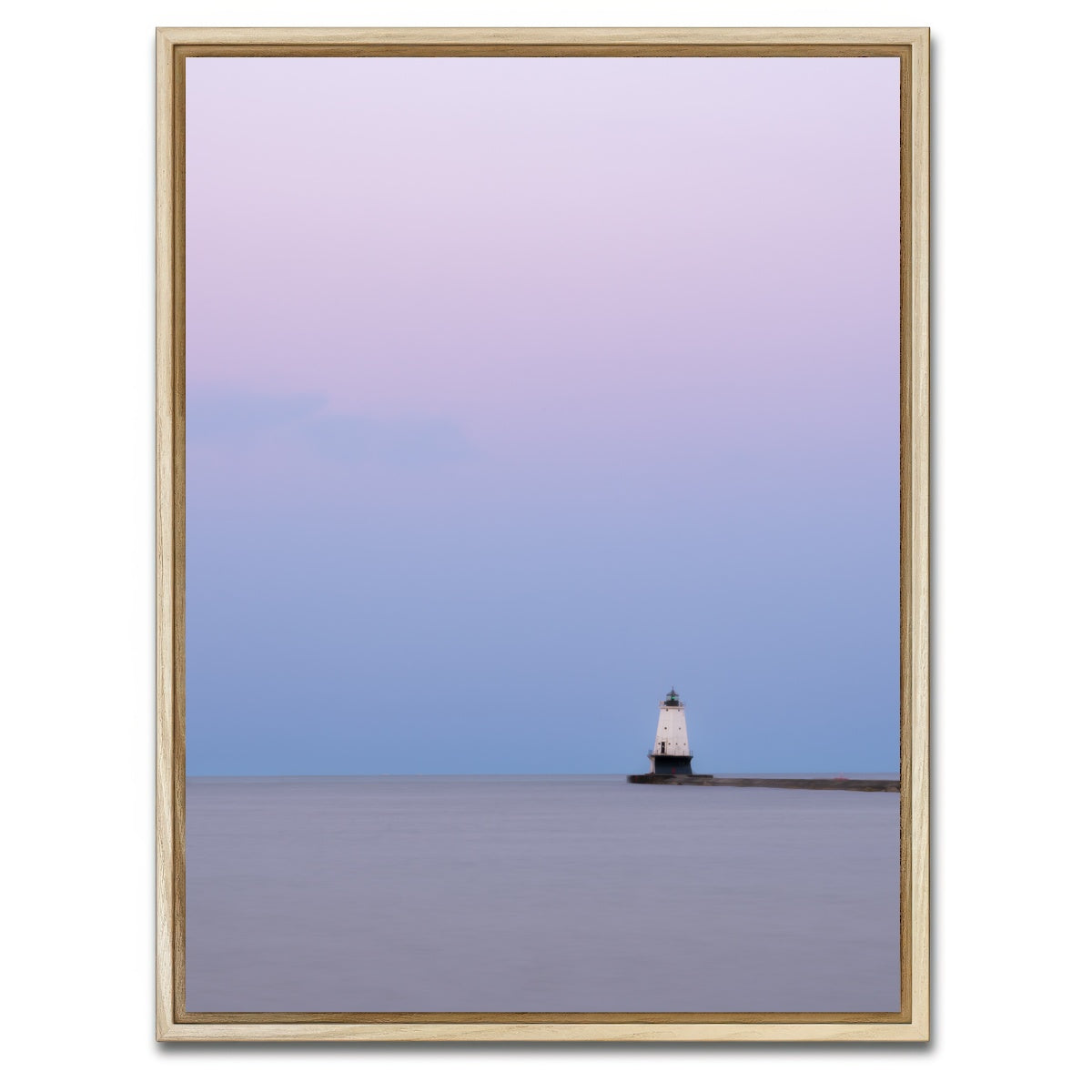 AUTO-MOCKUP WHITE | Ludington Breakwater | 1 Piece | Natural Framed Canvas | group=3x4