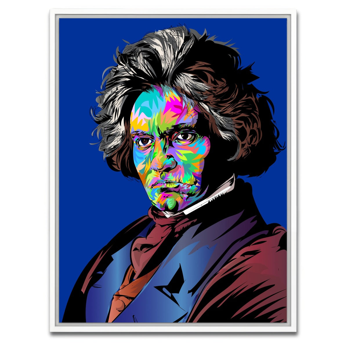 AUTO-MOCKUP WHITE | Ludwig Van Beethoven | 1 Piece | White Framed Canvas | group=3x4