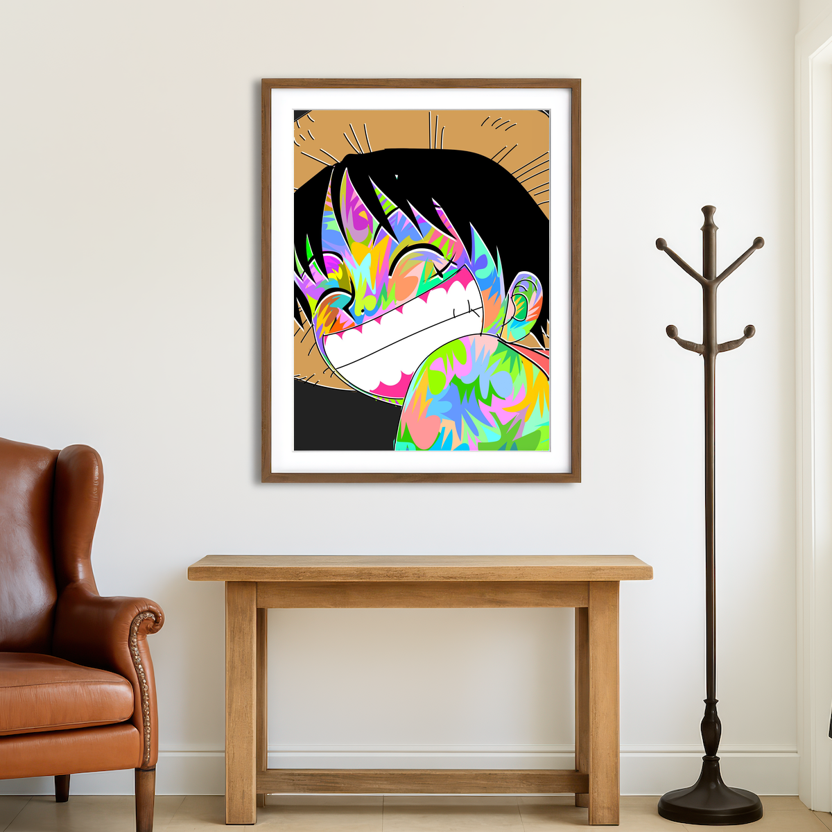 AUTO-MOCKUP ROOM | Luffy Wall Art