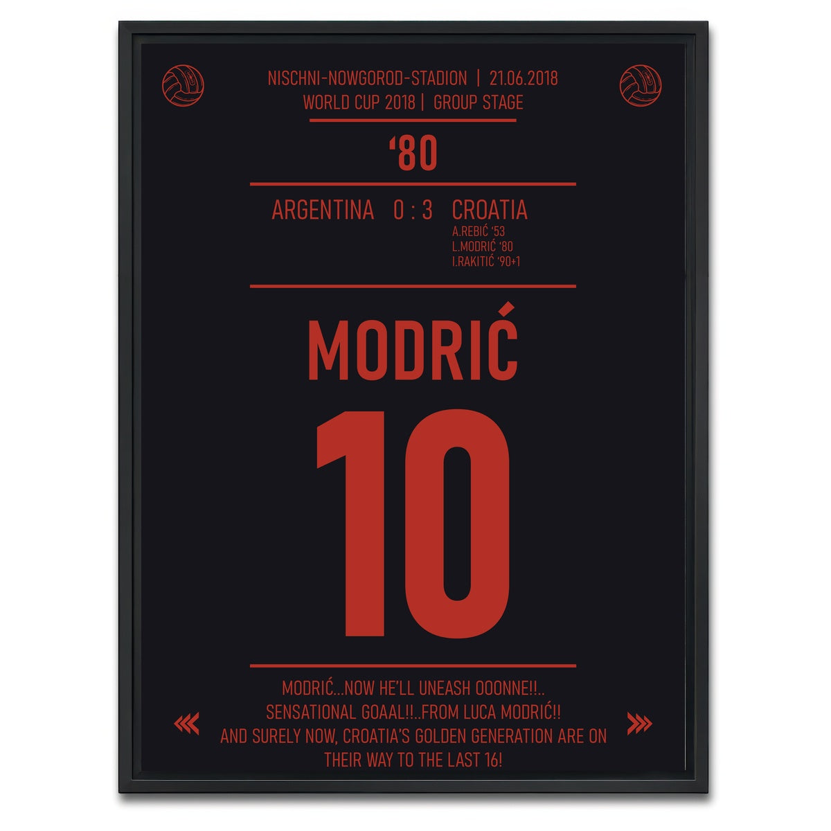 AUTO-MOCKUP WHITE | Luka Modric | 1 Piece | Black Framed Canvas | group=3x4