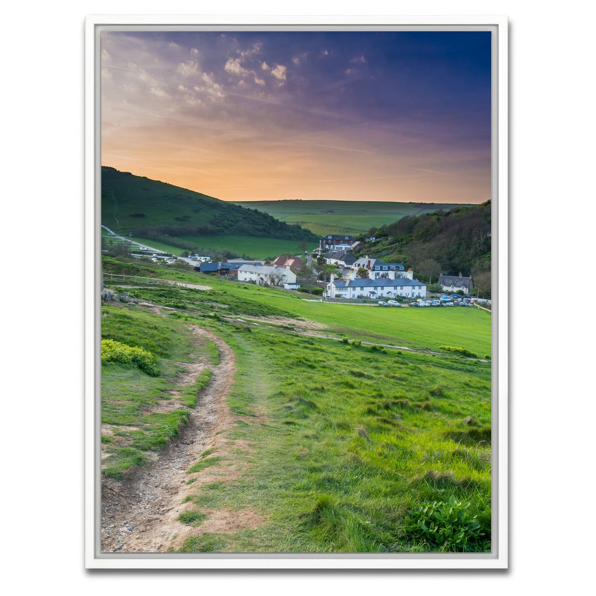 AUTO-MOCKUP WHITE | Lulworth Cove | 1 Piece | White Framed Canvas | group=3x4