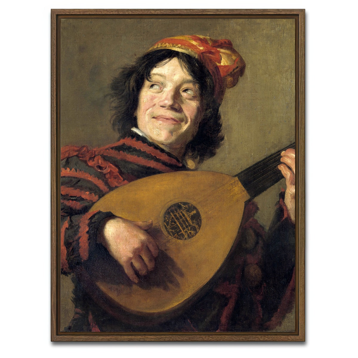 AUTO-MOCKUP WHITE | Lute Player | 1 Piece | Walnut Framed Canvas | group=3x4