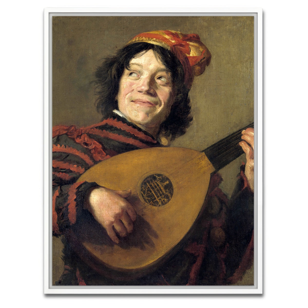 AUTO-MOCKUP WHITE | Lute Player | 1 Piece | White Framed Canvas | group=3x4