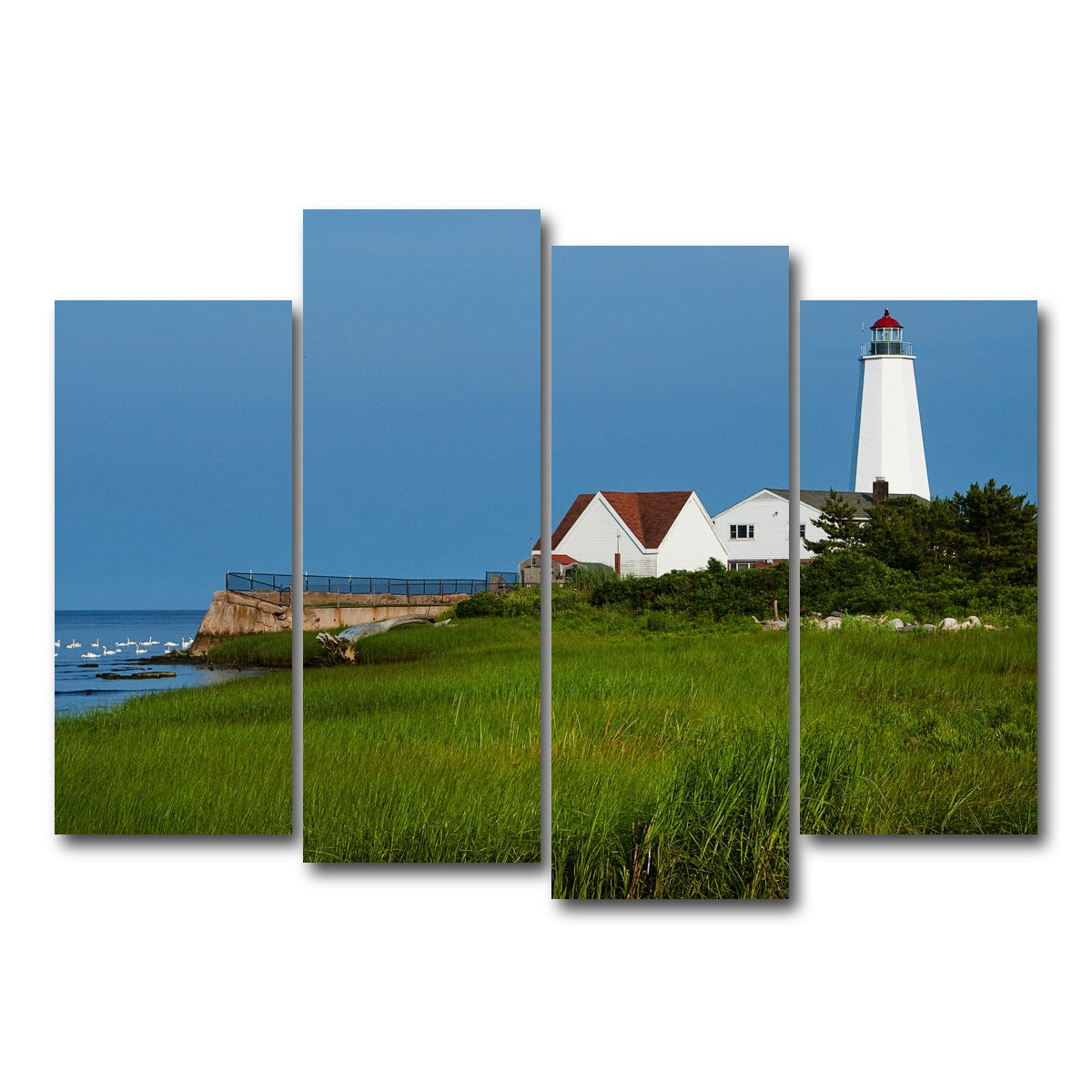 AUTO-MOCKUP WHITE | Lynde Point Lighthouse | 4 Piece | Gallery Wrap Canvas | group=4_normal