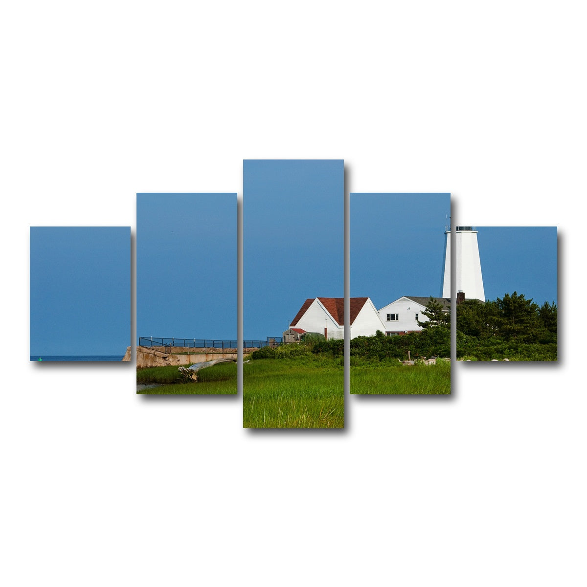 AUTO-MOCKUP WHITE | Lynde Point Lighthouse | 5 Piece | Gallery Wrap Canvas | group=5_short