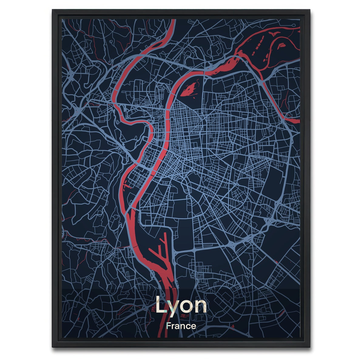 AUTO-MOCKUP WHITE | Lyon | 1 Piece | Black Framed Canvas | group=3x4