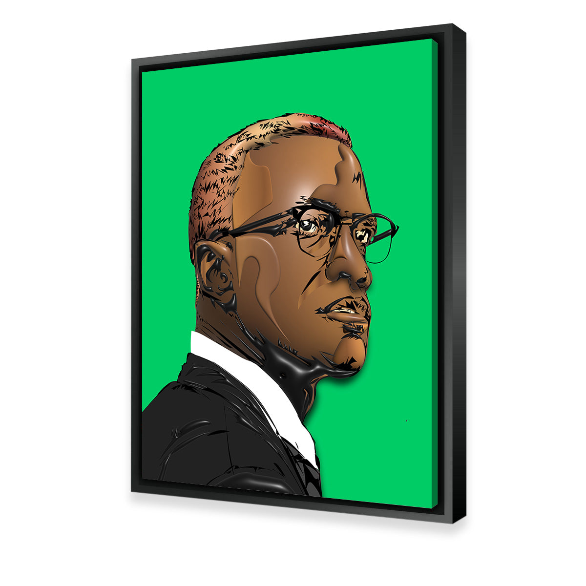 Malcolm X Green Wall Art