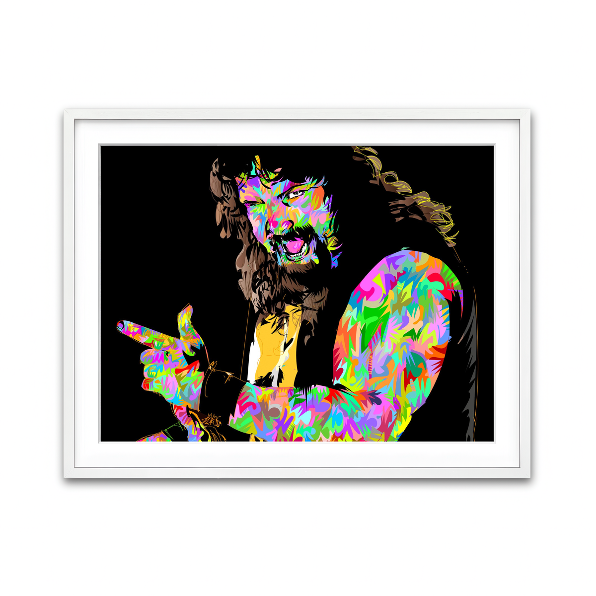 Framed Print 4x3 White