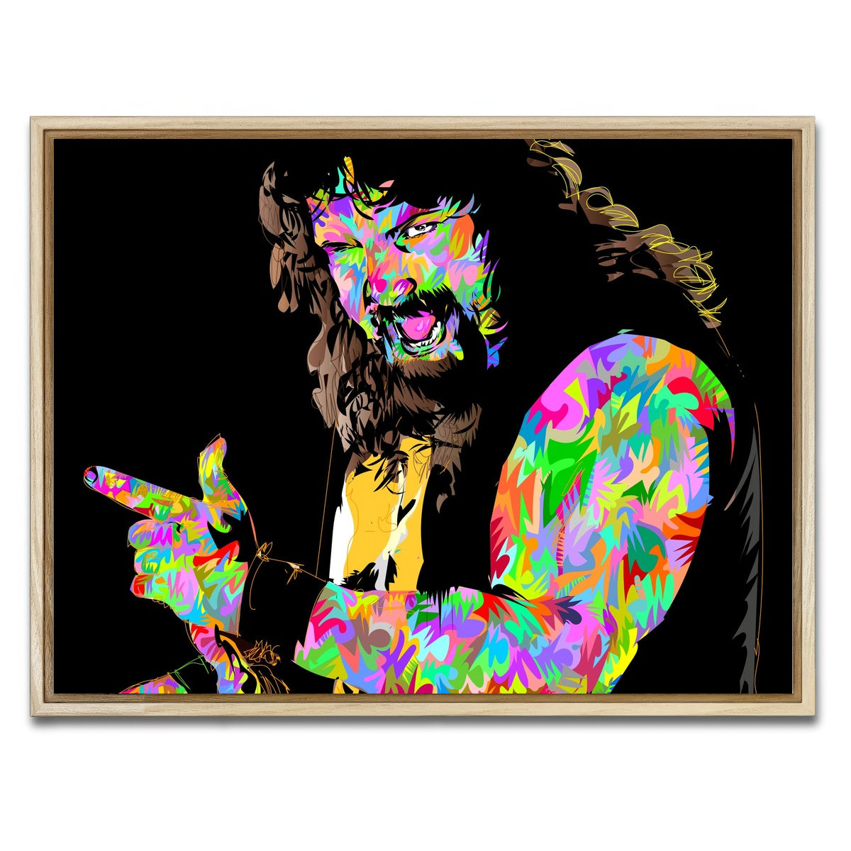 AUTO-MOCKUP WHITE | MAN KIND | 1 Piece | Natural Framed Canvas | group=4x3