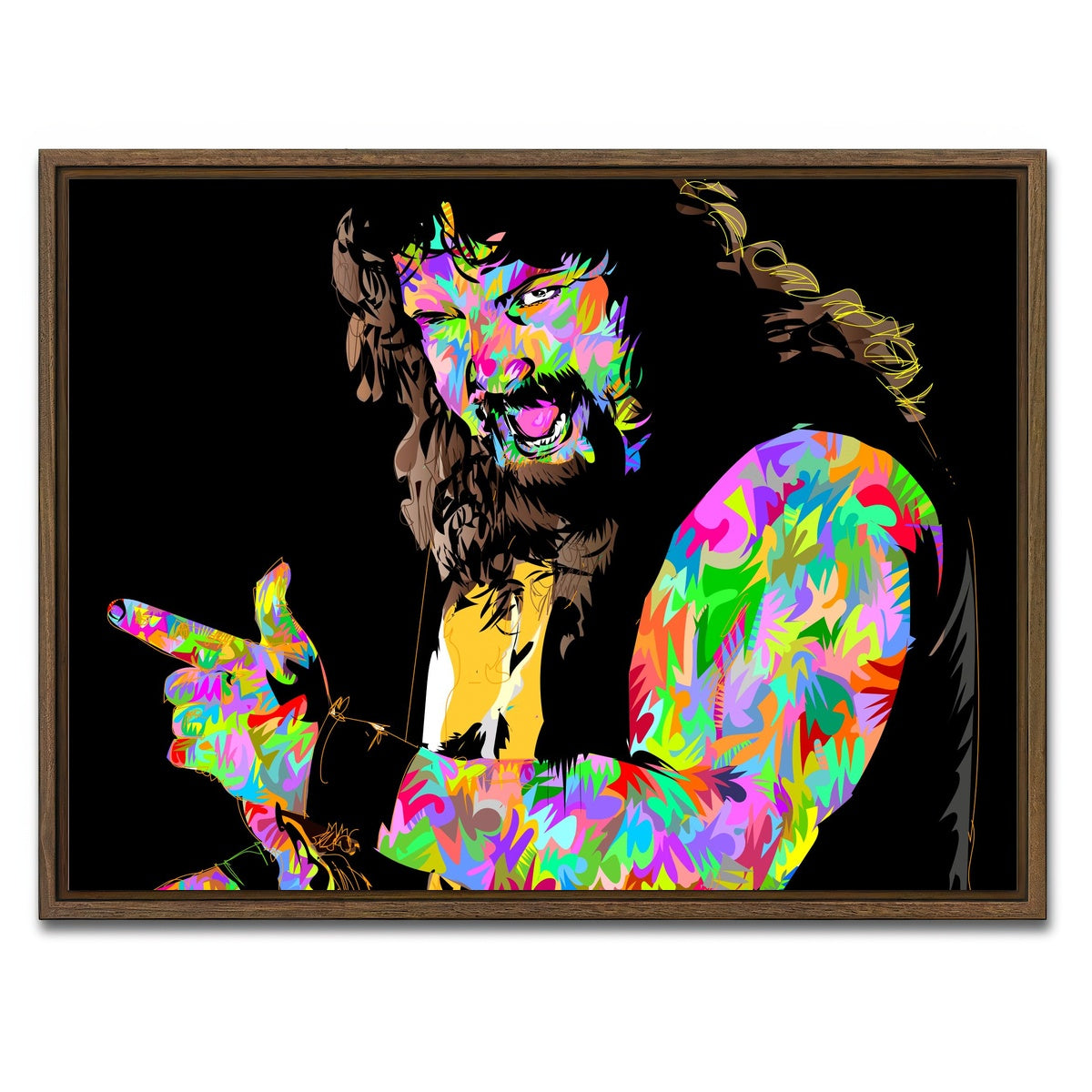 AUTO-MOCKUP WHITE | MAN KIND | 1 Piece | Walnut Framed Canvas | group=4x3