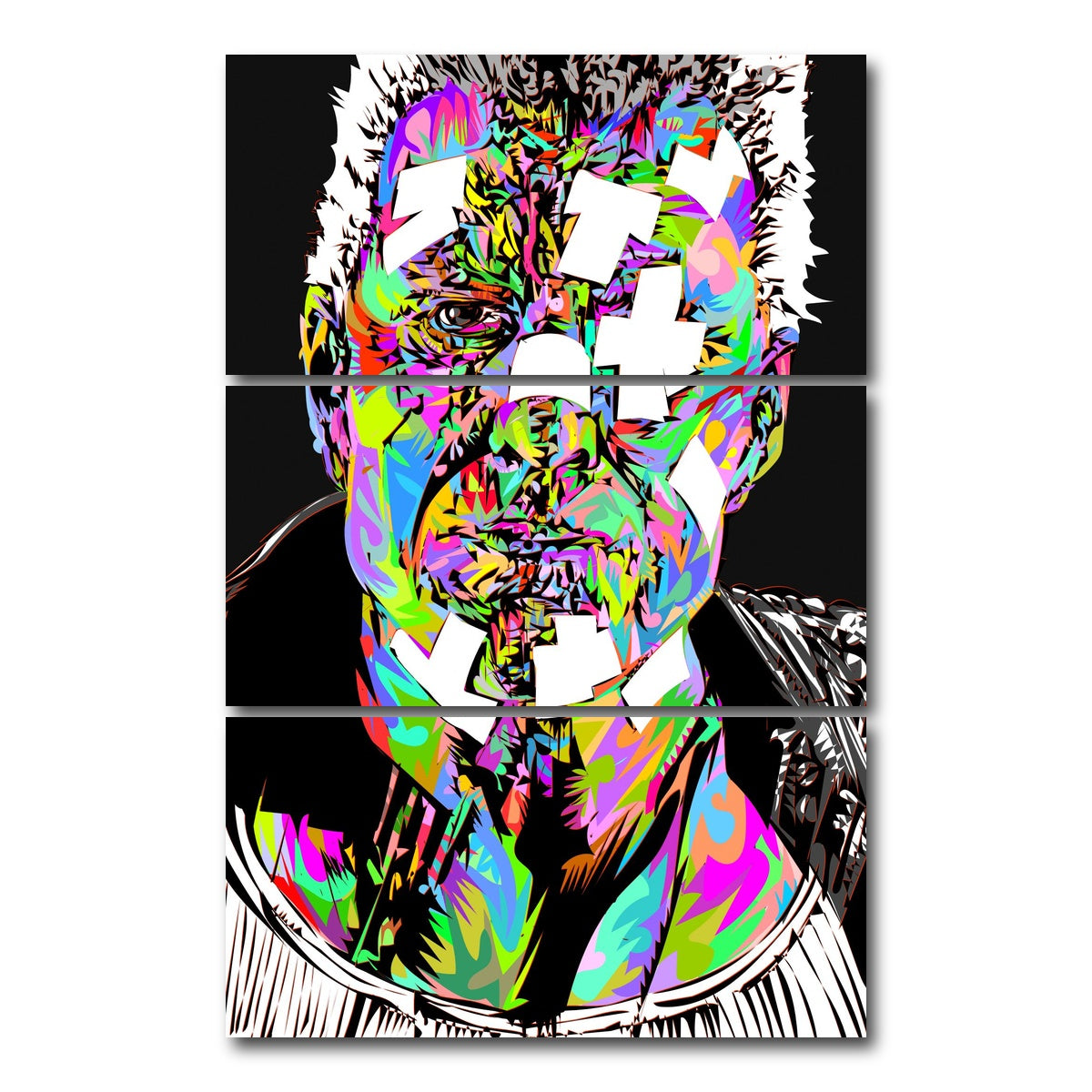 AUTO-MOCKUP WHITE | MARV Bandaged | 3 Piece | Gallery Wrap Canvas | group=12x24_stacked