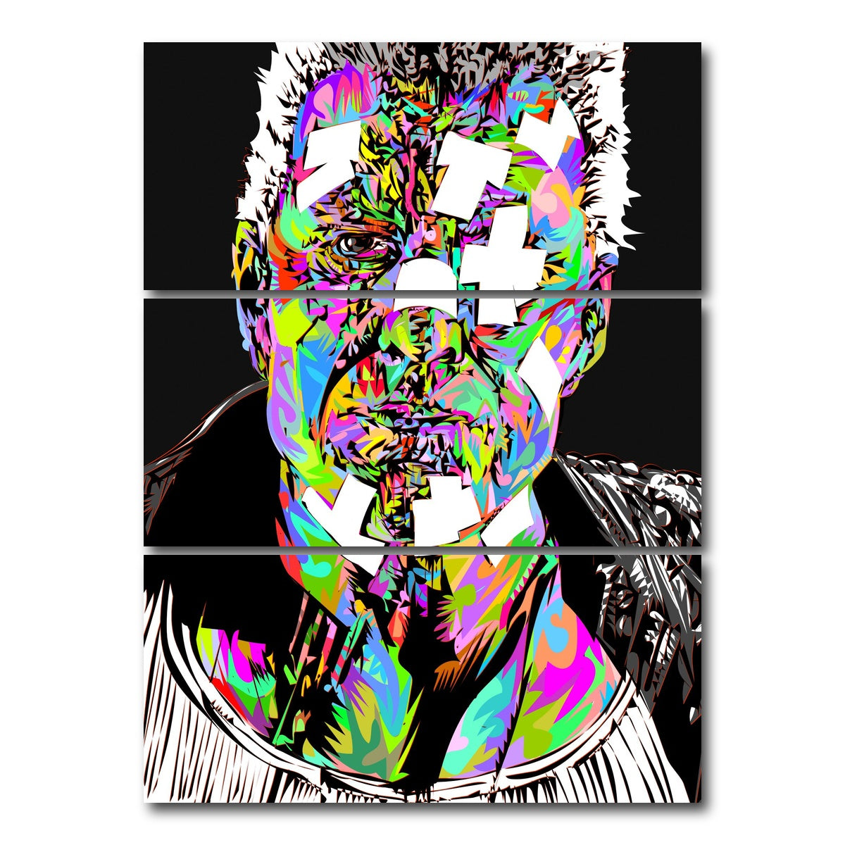 AUTO-MOCKUP WHITE | MARV Bandaged | 3 Piece | Gallery Wrap Canvas | group=8x18_stacked