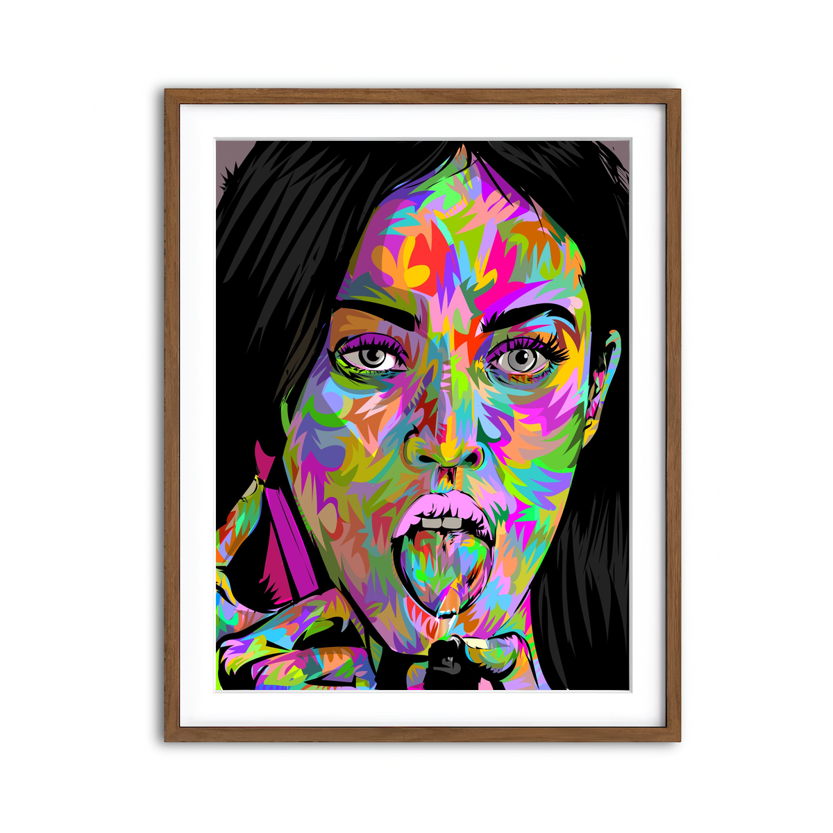 Framed Print 3x4 Walnut