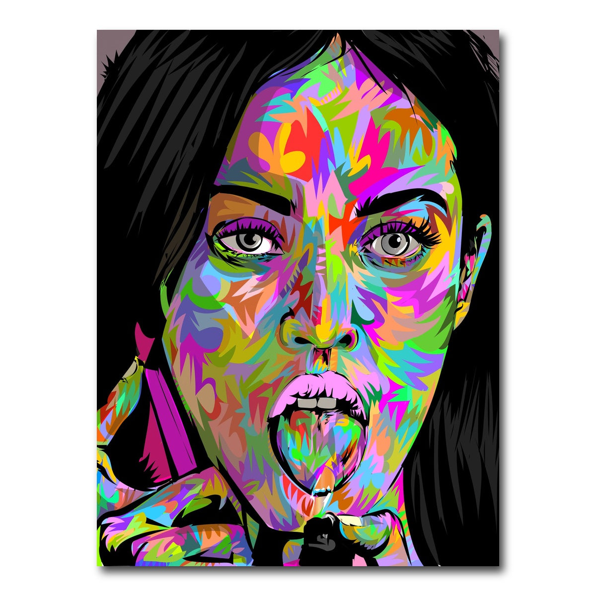 AUTO-MOCKUP WHITE | MEGAN FOX LIGHTER | 1 Piece | Gallery Wrap Canvas | group=3x4
