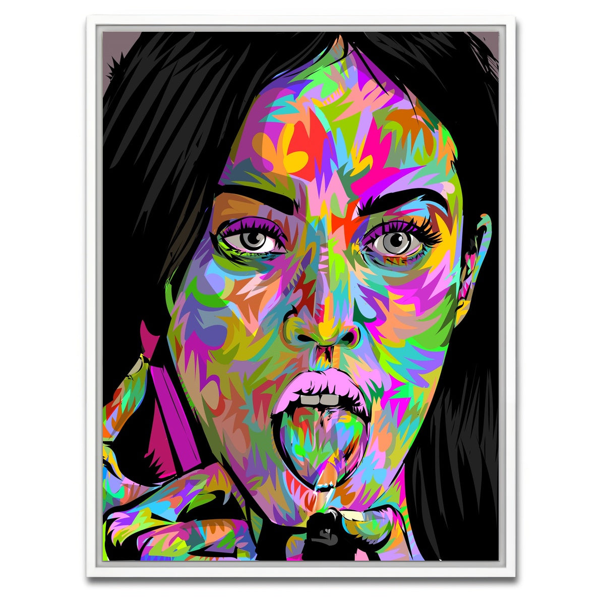 AUTO-MOCKUP WHITE | MEGAN FOX LIGHTER | 1 Piece | White Framed Canvas | group=3x4