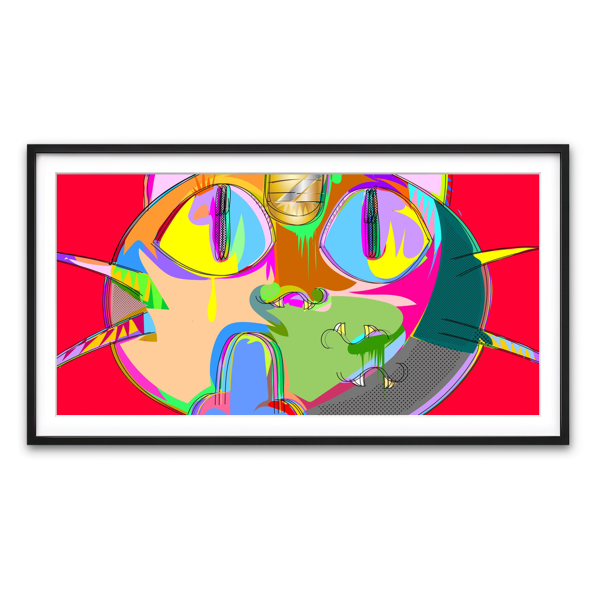 Framed Print 2x1 Black