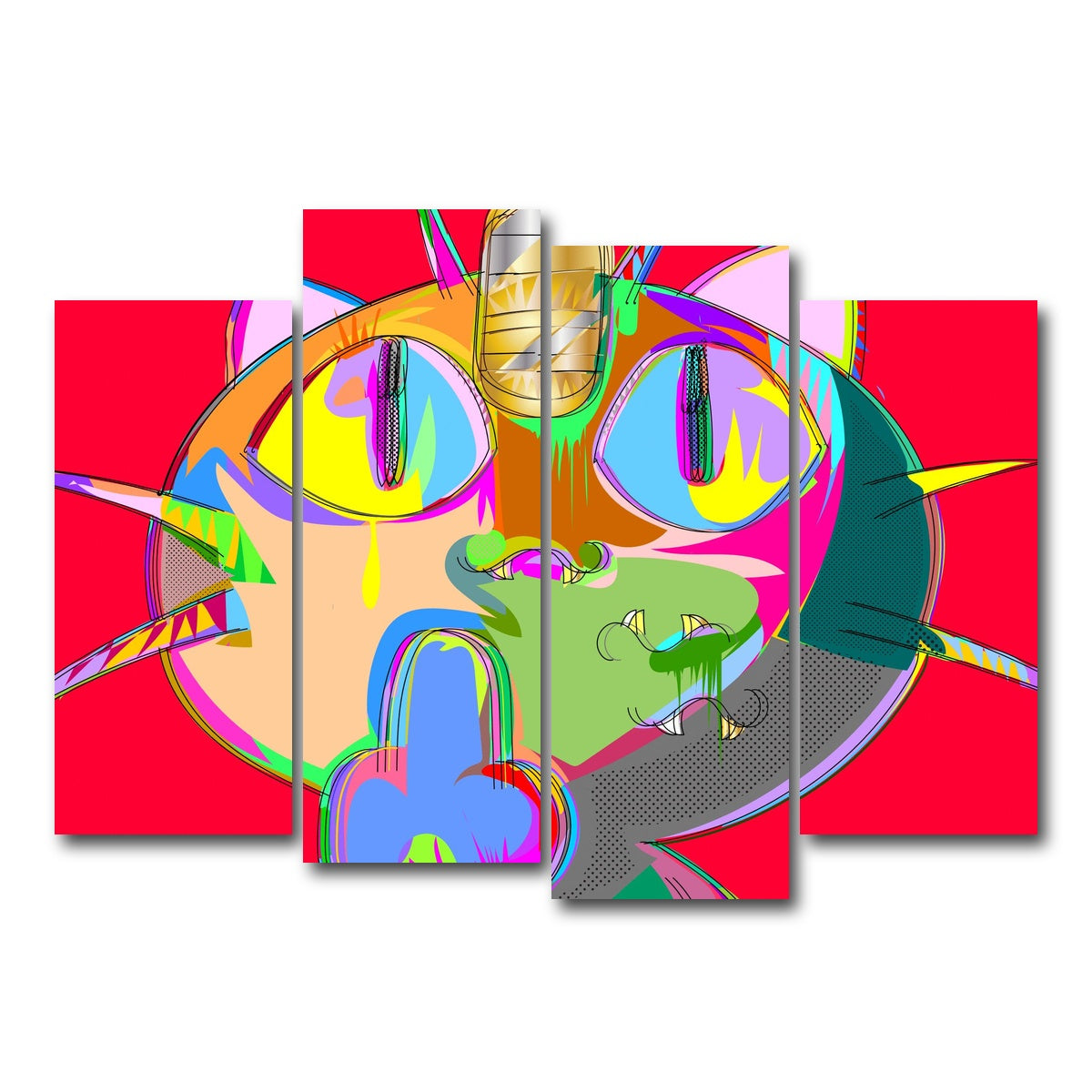 AUTO-MOCKUP WHITE | MEOWTH | 4 Piece | Gallery Wrap Canvas | group=4_normal