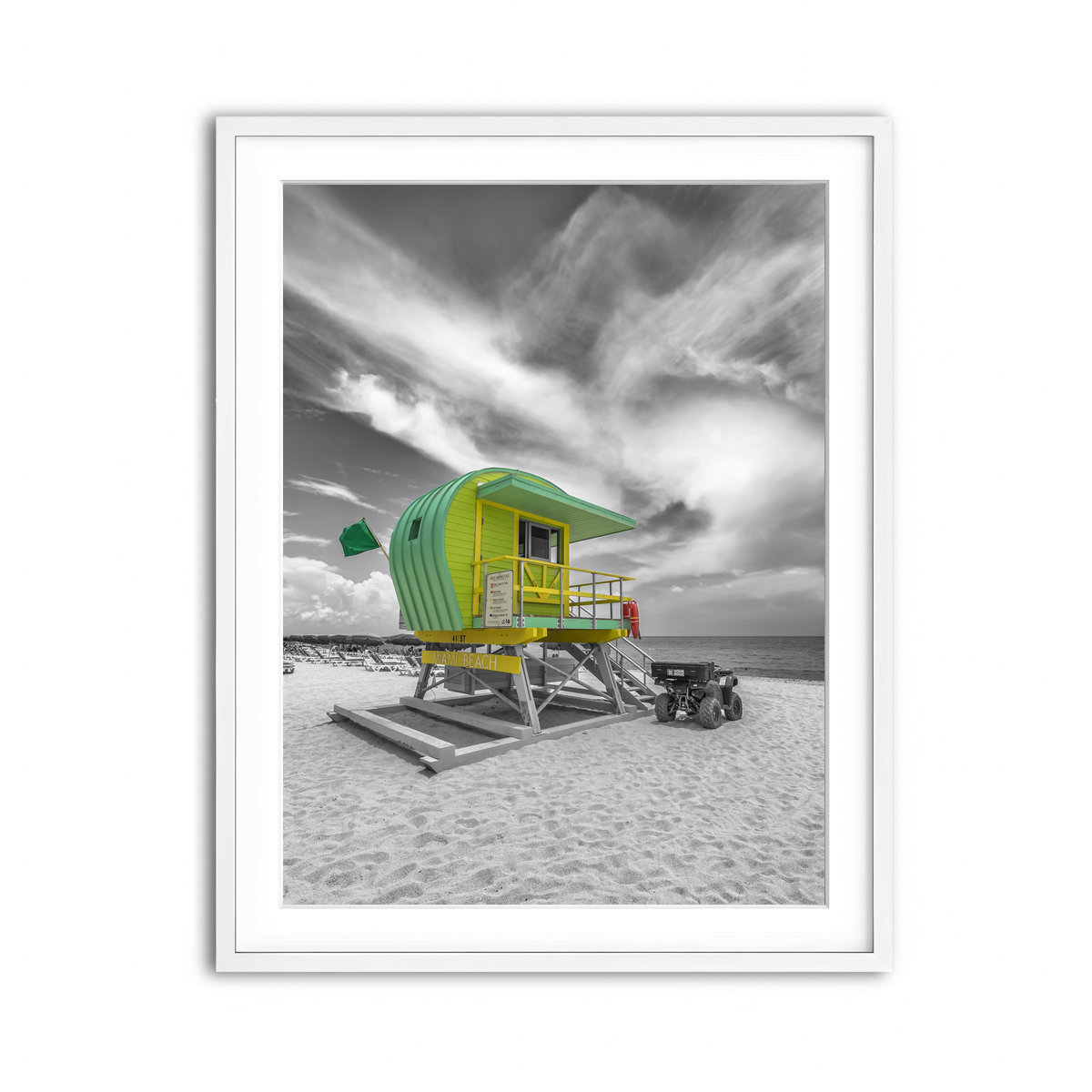 Framed Print 3x4 White