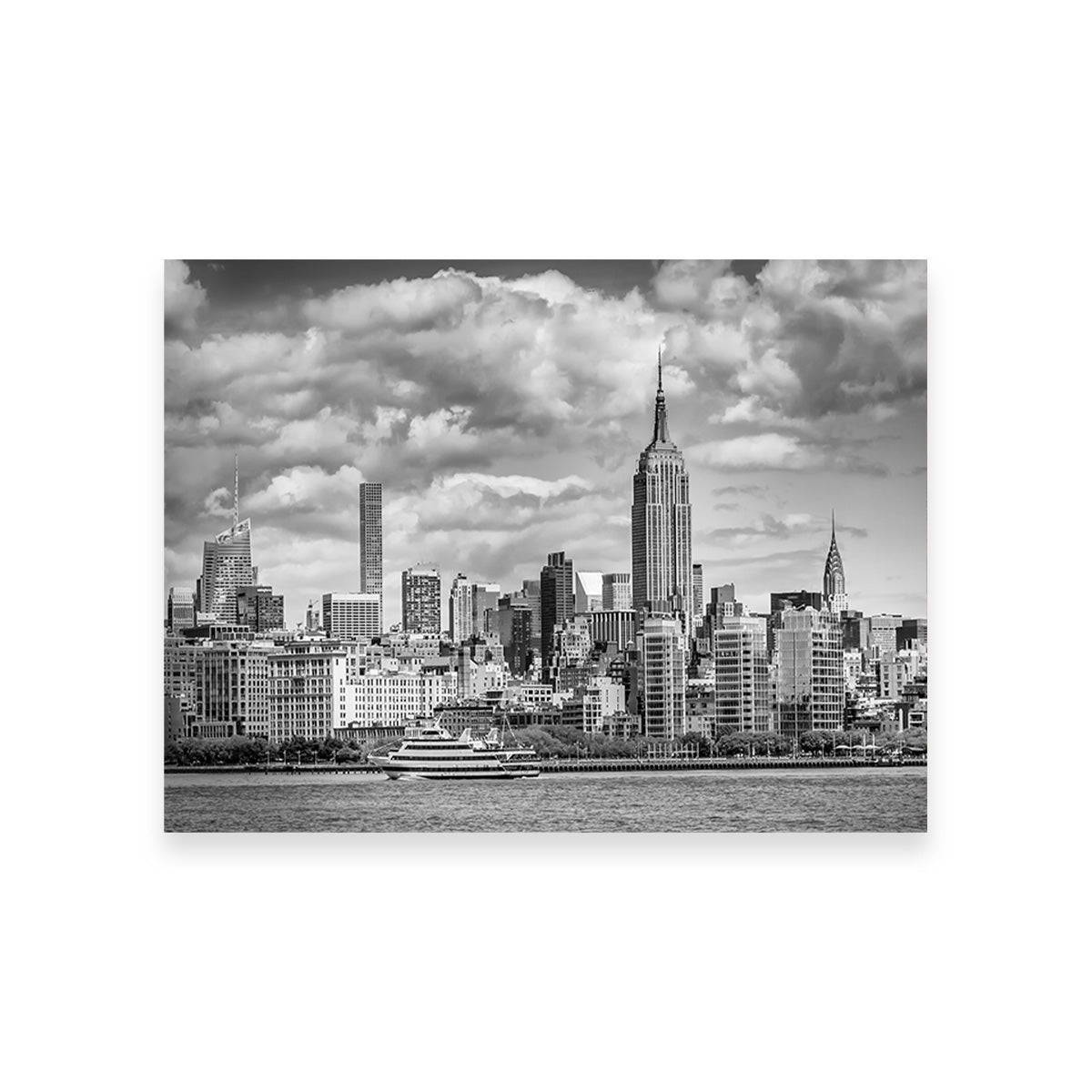 MIDTOWN MANHATTAN  Monochrome Wall Art