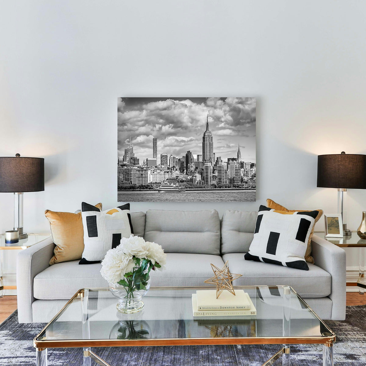 MIDTOWN MANHATTAN  Monochrome Wall Art