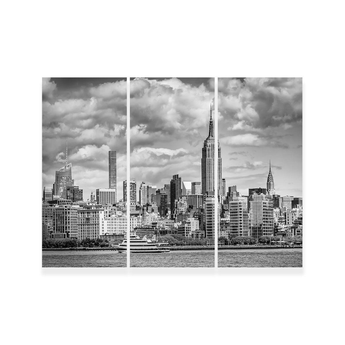 MIDTOWN MANHATTAN  Monochrome Wall Art
