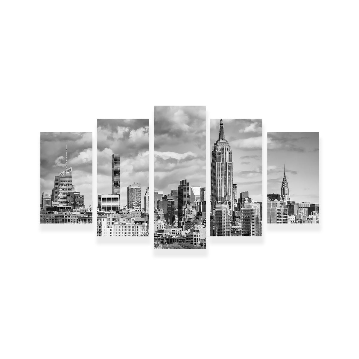 MIDTOWN MANHATTAN  Monochrome Wall Art