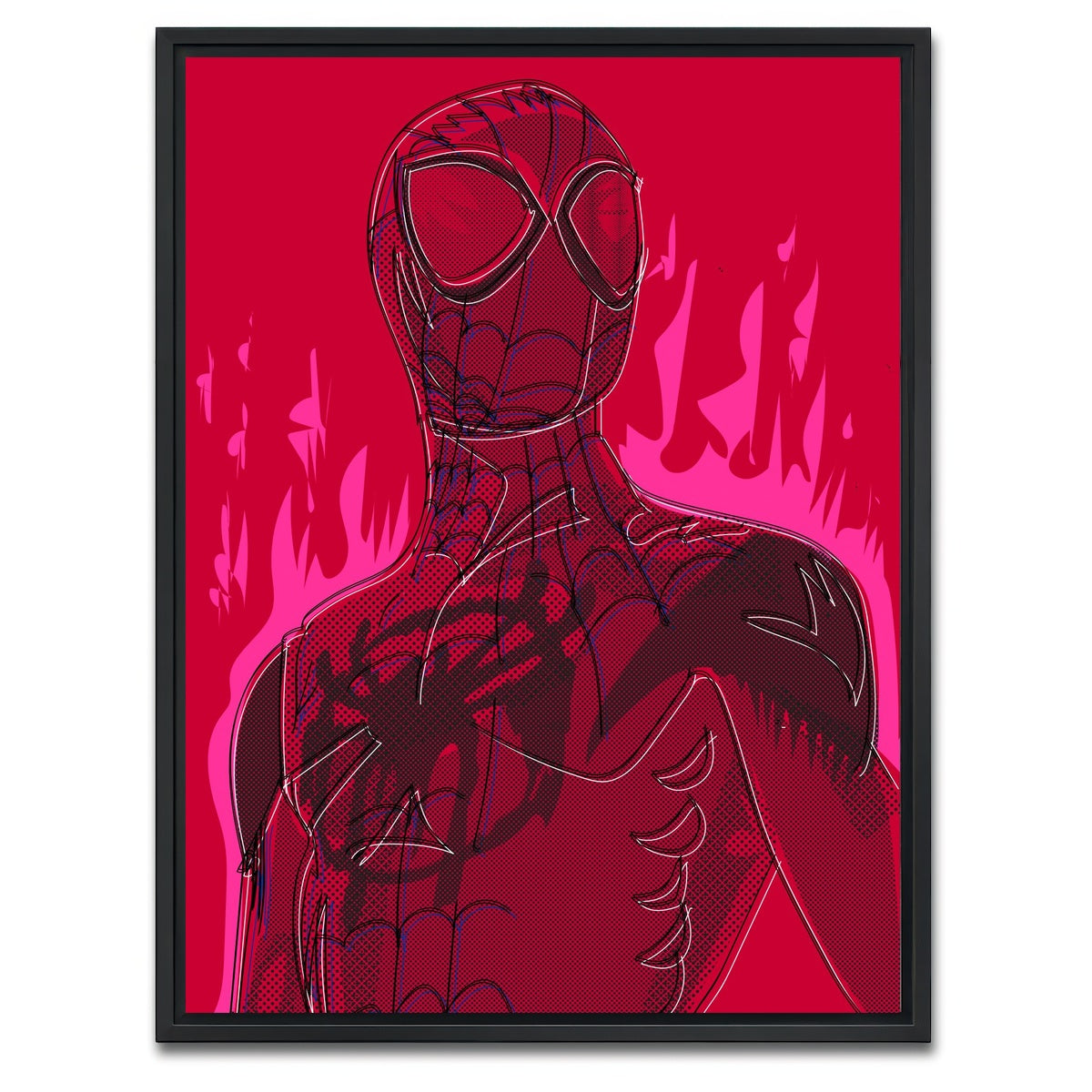 AUTO-MOCKUP WHITE | MILES Gonzalo MORALES | 1 Piece | Black Framed Canvas | group=3x4