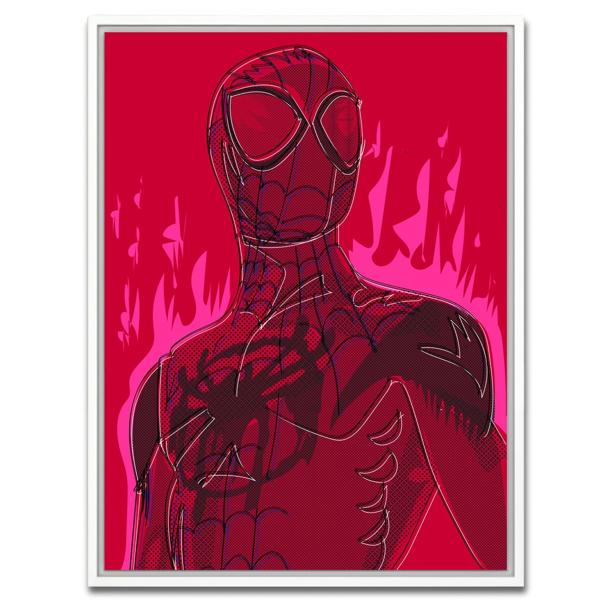 AUTO-MOCKUP WHITE | MILES Gonzalo MORALES | 1 Piece | White Framed Canvas | group=3x4