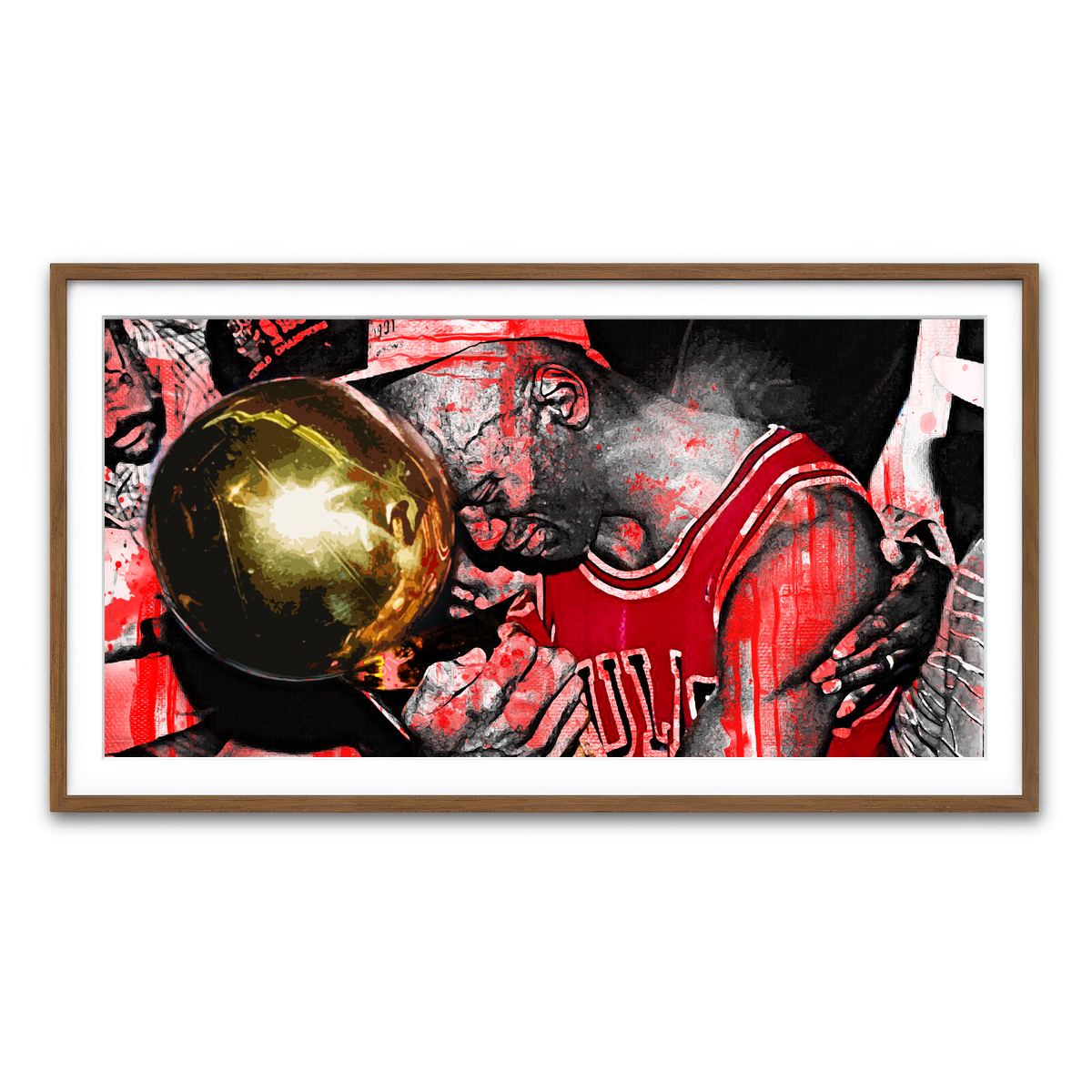 Framed Print 2x1 Walnut