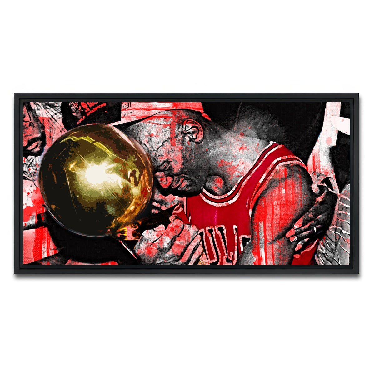 AUTO-MOCKUP WHITE | MJ Trophy | 1 Piece | Black Framed Canvas | group=2x1