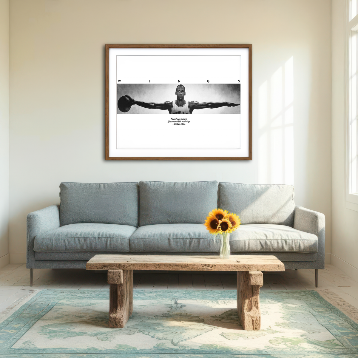 AUTO-MOCKUP ROOM | MJ Wings Wall Art