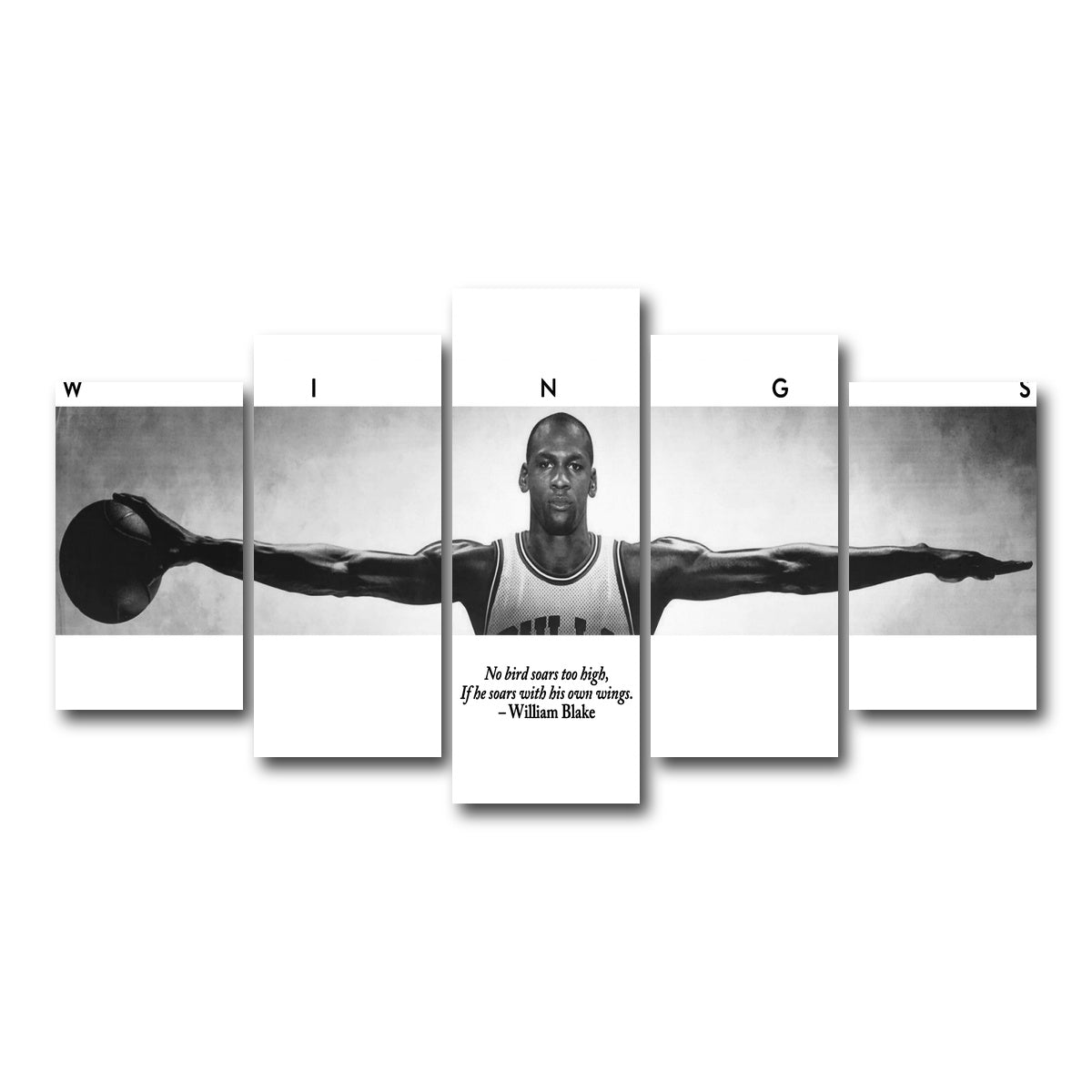 AUTO-MOCKUP WHITE | MJ Wings | 5 Piece | Gallery Wrapped | group=5_normal