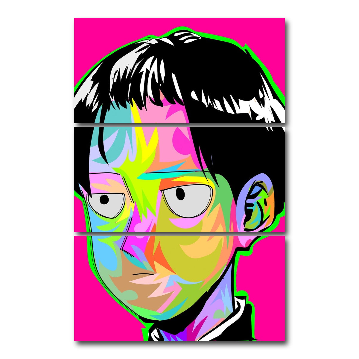 AUTO-MOCKUP WHITE | MOB PSYCHO | 3 Piece | Gallery Wrap Canvas | group=12x24_stacked