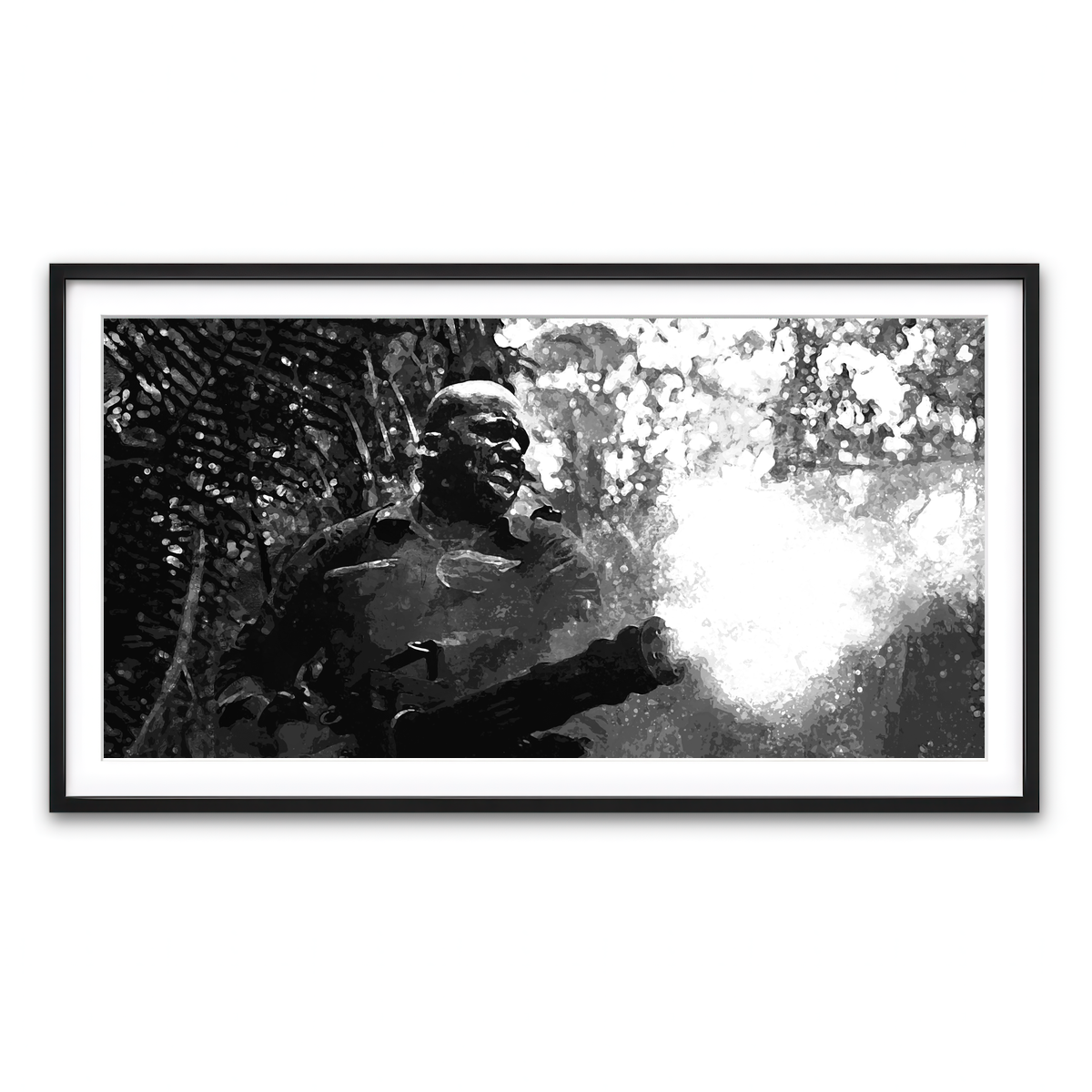 Framed Print 2x1 Black