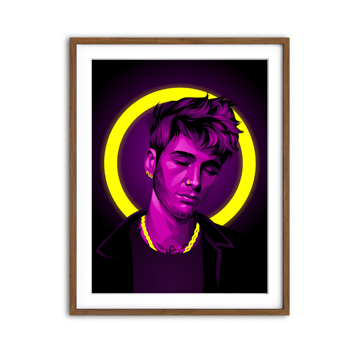 Framed Print 3x4 Walnut