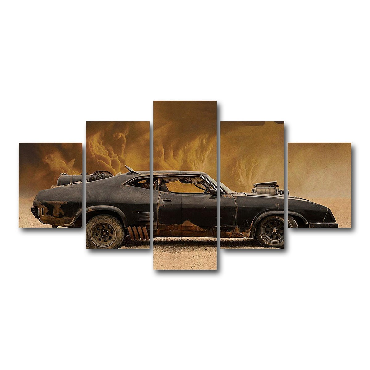 AUTO-MOCKUP WHITE | Mad Max Falcon | 5 Piece | Gallery Wrap Canvas | group=5_short