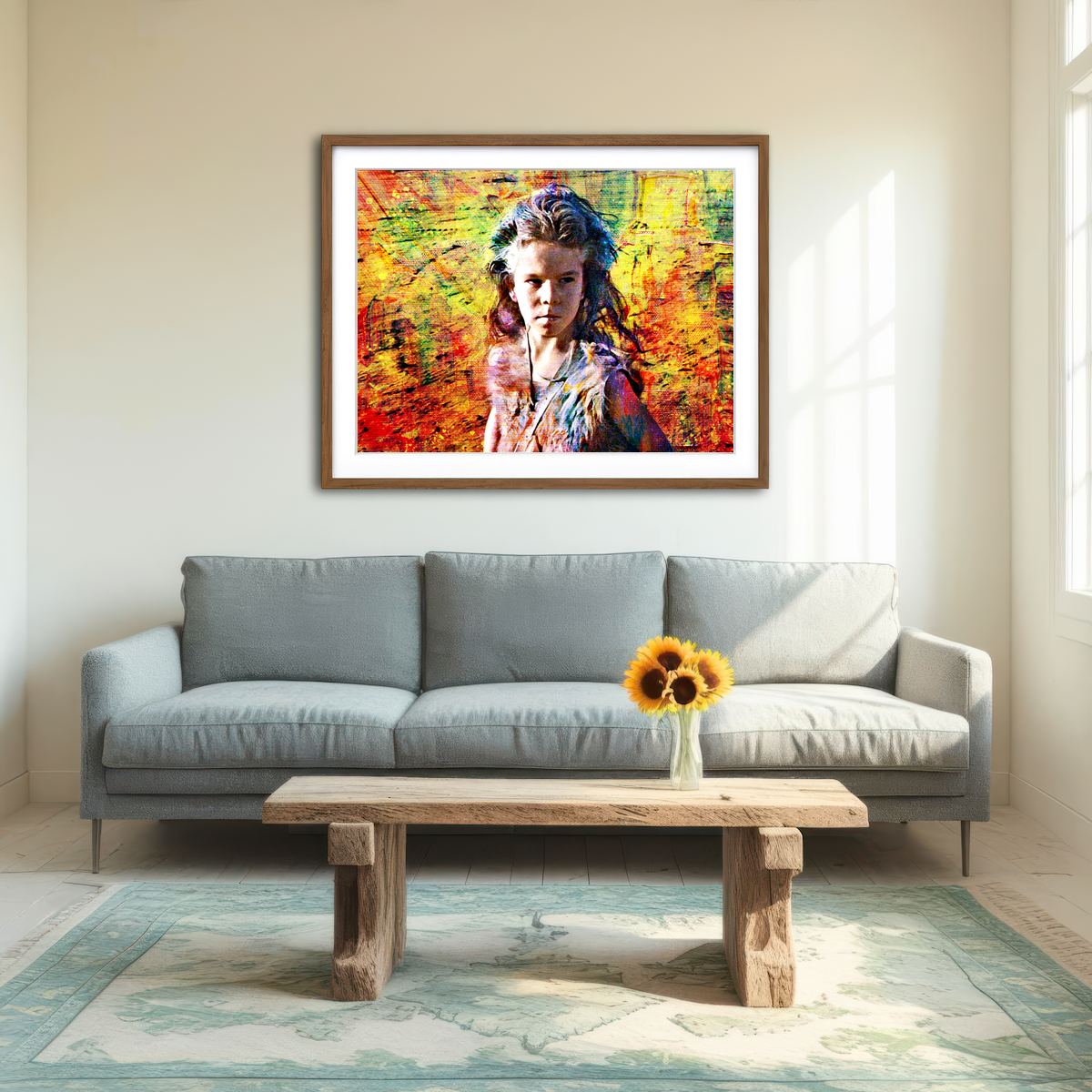 AUTO-MOCKUP ROOM | Mad Max Feral Child Wall Art