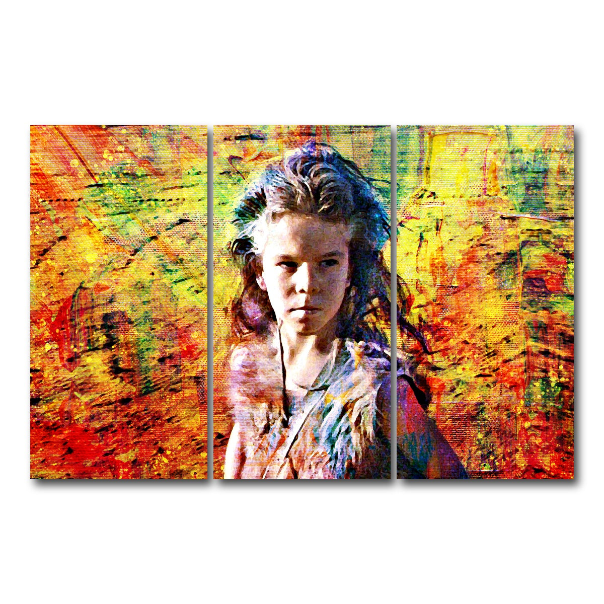 AUTO-MOCKUP WHITE | Mad Max Feral Child | 3 Piece | Gallery Wrap Canvas | group=12x24