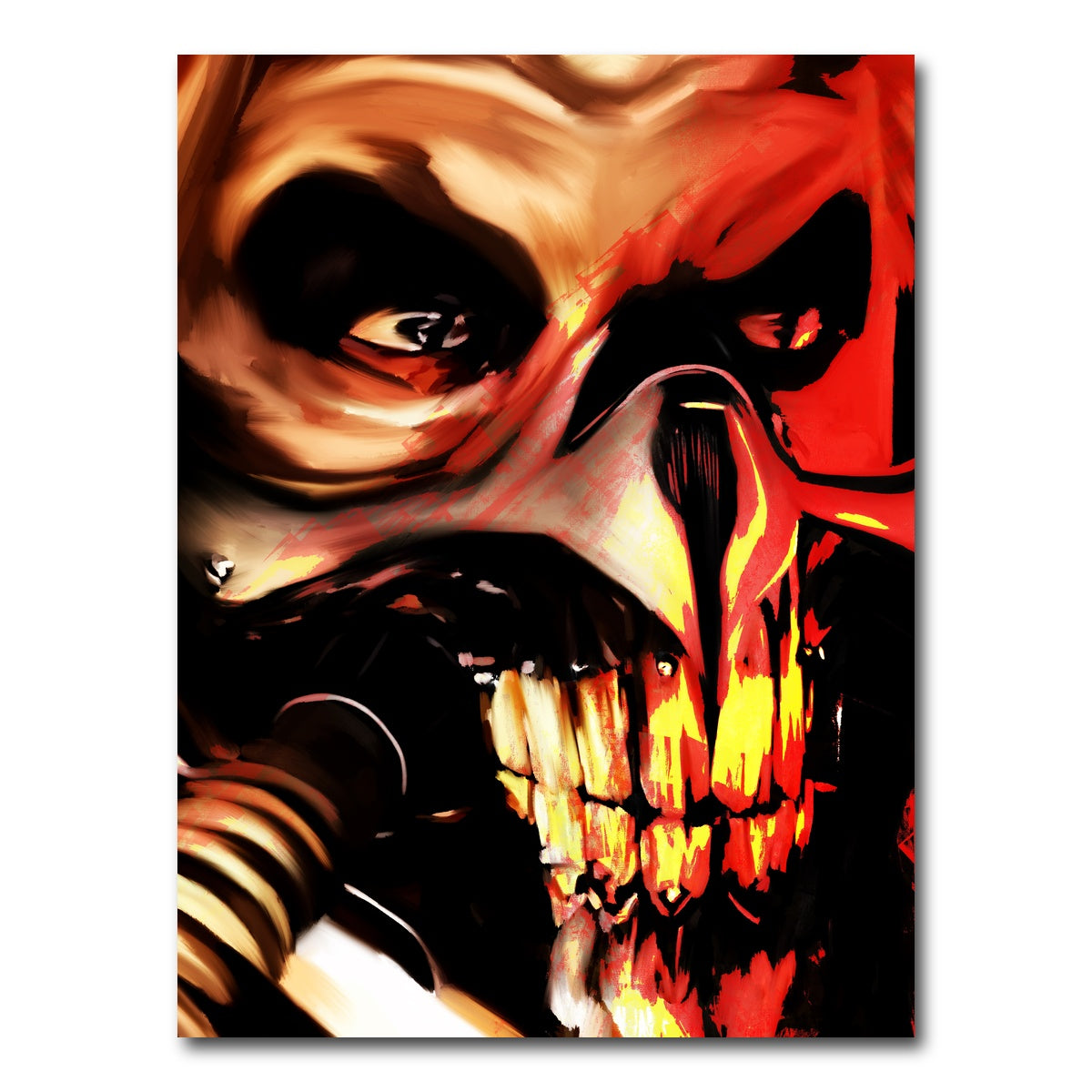 AUTO-MOCKUP WHITE | Mad Max Fury Road Immortan | 1 Piece | Gallery Wrap Canvas | group=3x4