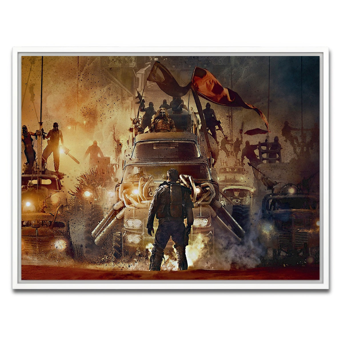 AUTO-MOCKUP WHITE | Mad Max Posse | 1 Piece | White Framed Canvas | group=4x3