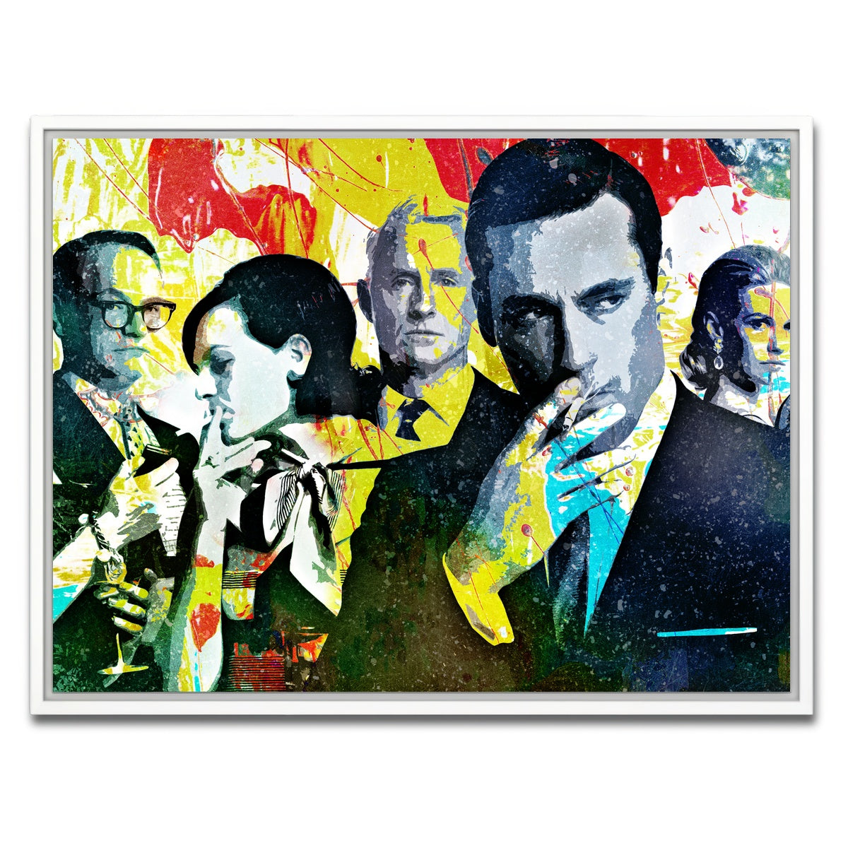 AUTO-MOCKUP WHITE | Mad Men | 1 Piece | White Framed Canvas | group=4x3