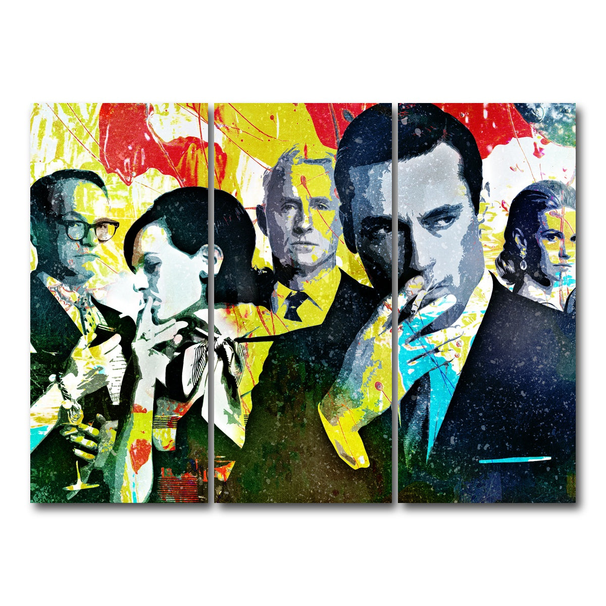 AUTO-MOCKUP WHITE | Mad Men | 3 Piece | Gallery Wrap Canvas | group=8x18