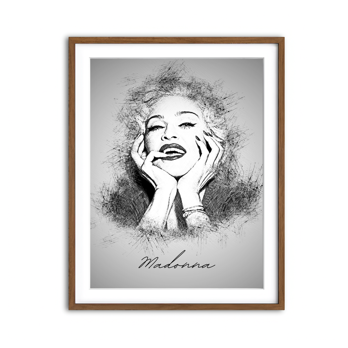 Framed Print 3x4 Walnut