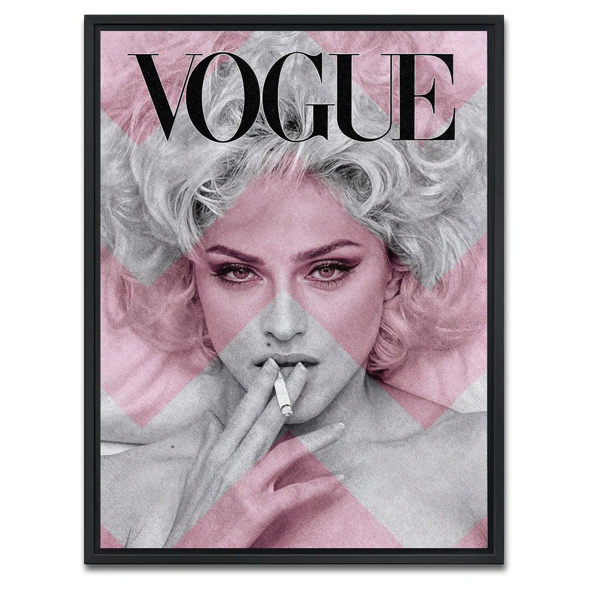 AUTO-MOCKUP WHITE | Madonna Vogue | 1 Piece | Black Framed Canvas | group=3x4